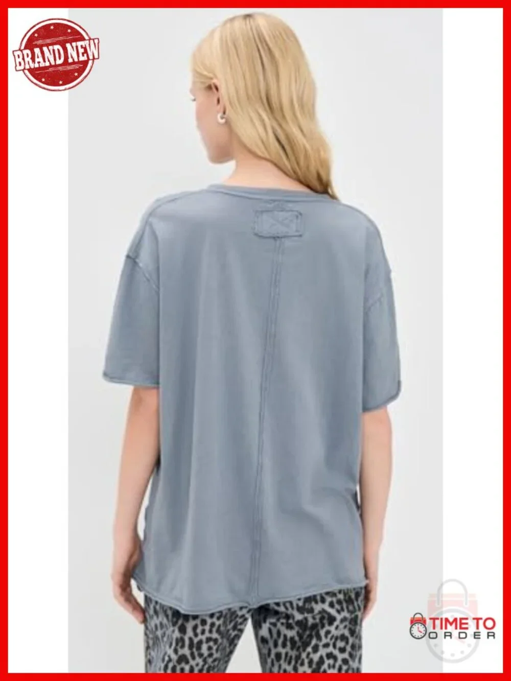 Lightweight Cotton Crew Neck T-Shirt Short Sleeve Classic Fit Pull On